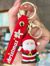 Porte-clés de Noël personnalisé avec le bonhomme de neige du Père Noël, porte-clés de Noël personnalisé, pendentif voiture